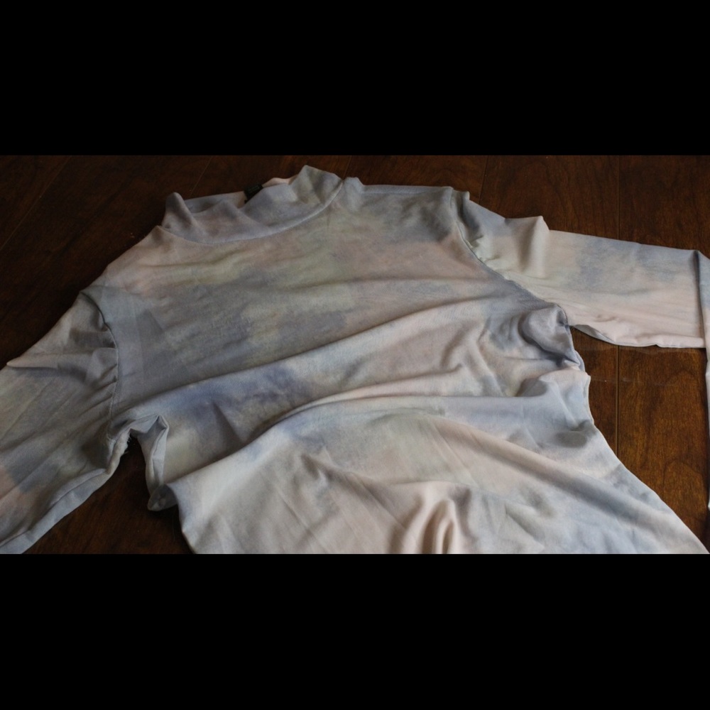 SHEER SKY COLOR LONG SLEEVE